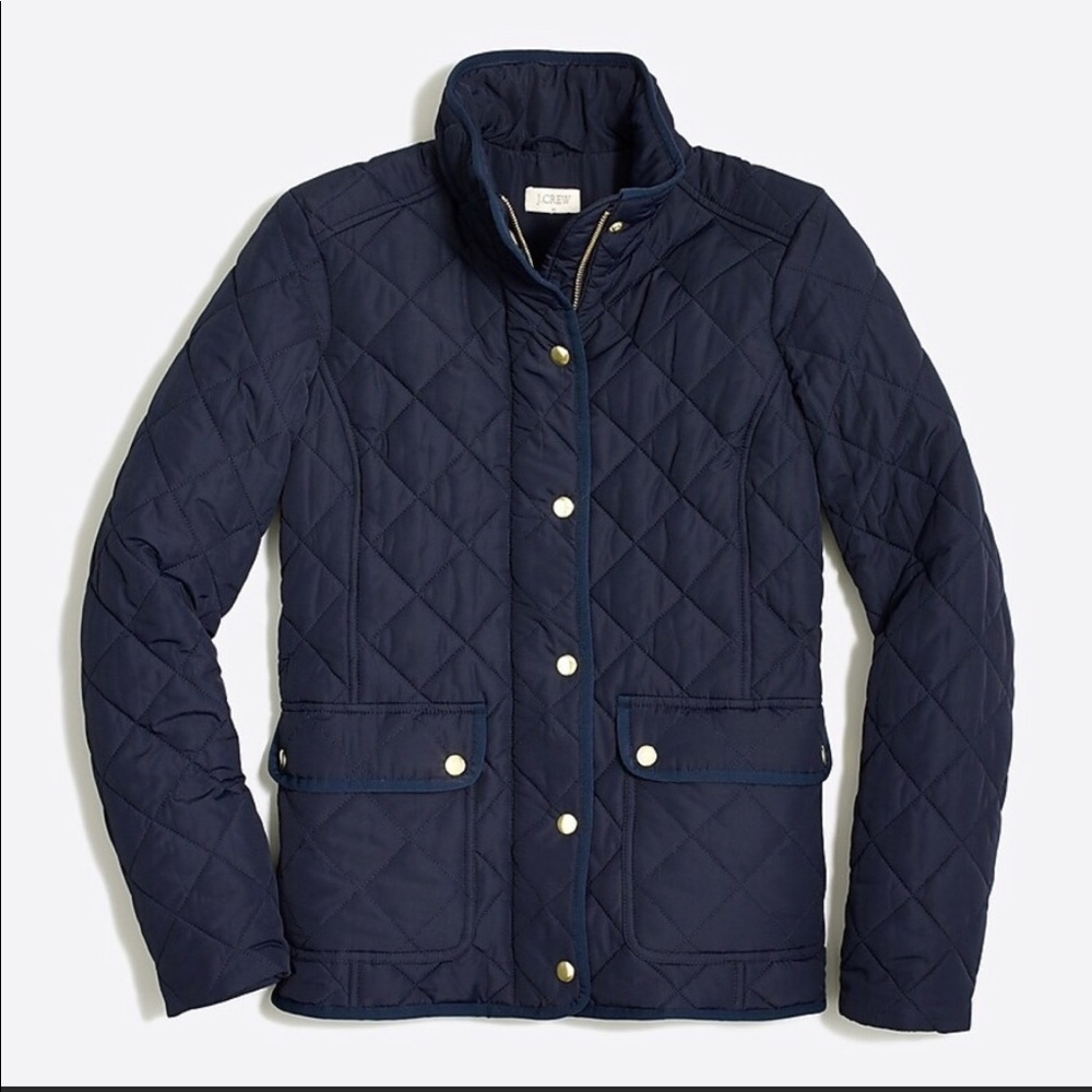 J Crew factory quilted field jacket